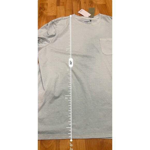 Goodfellow Co Long Sleeve Garment Dyed Pocket T-Shirt Blue Men’s XXL NWT - Picture 6 of 6